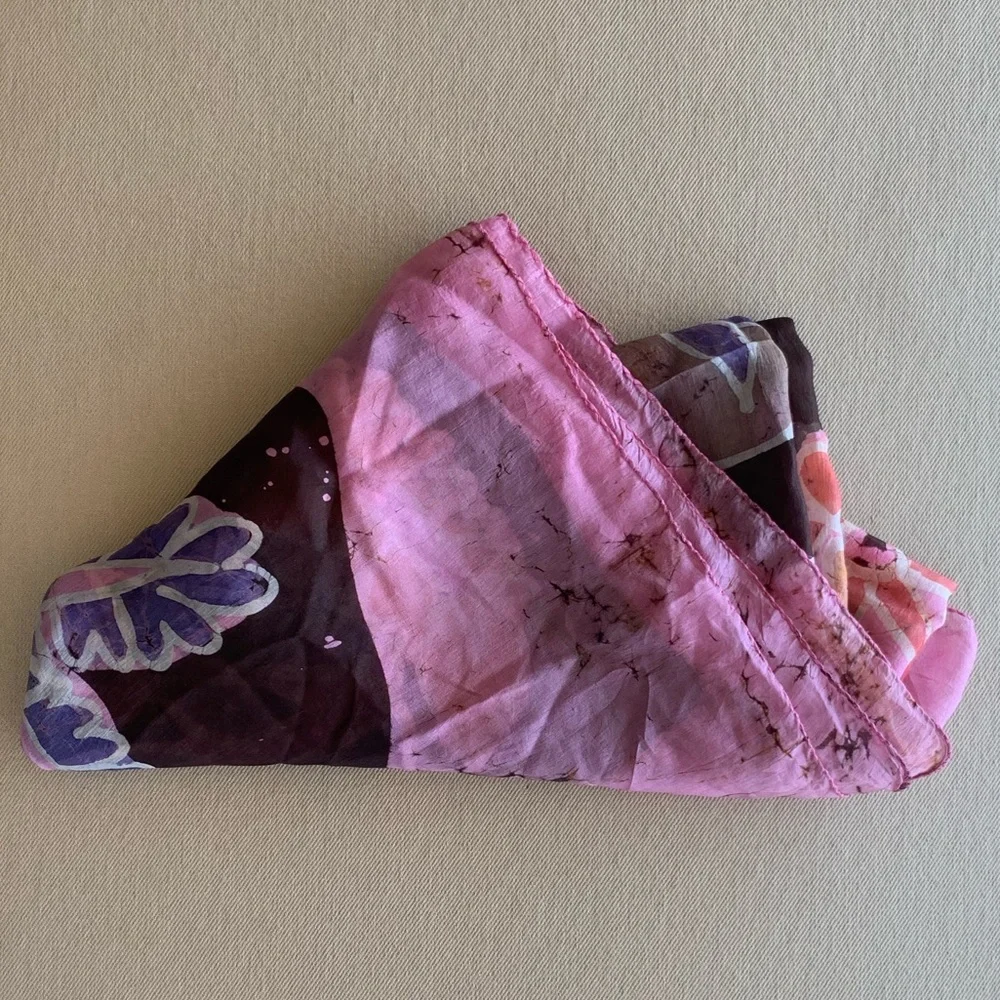 Silk Floral Scarf